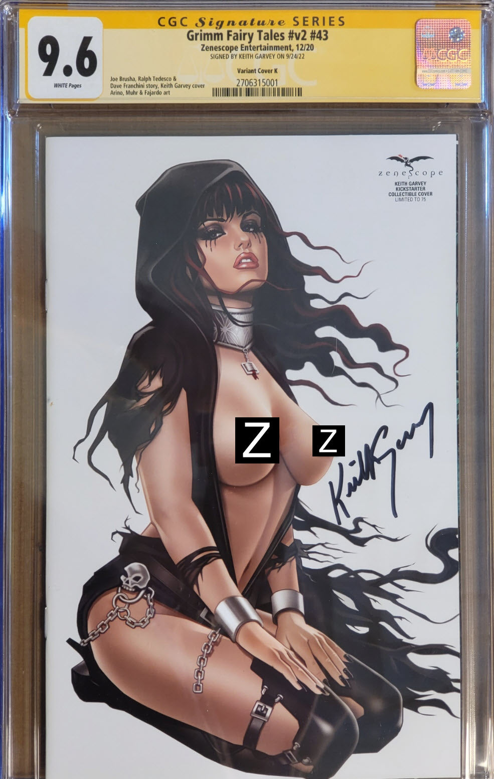 CGC 9.6 Signed GFT #43 Kickstarter Collectible 