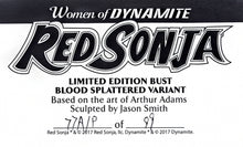 Load image into Gallery viewer, Women Dynamite Red Sonja Arthur Adams Bust Blood Proof
