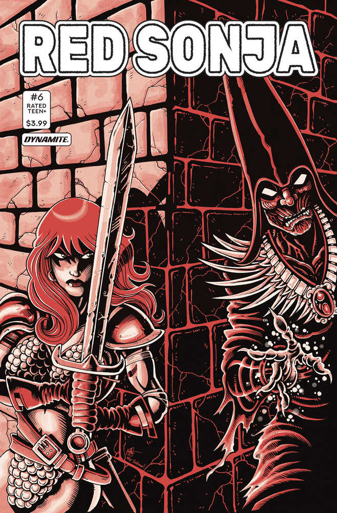 Red Sonja (2021) #6 Cover L Foc Teenage Mutant Ninja Turtles Homage Haeser Original