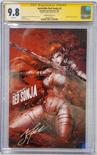Load image into Gallery viewer, CGC 9.8 - Invincible Red Sonja #2 Tyndall "Blood" cover, Signed
