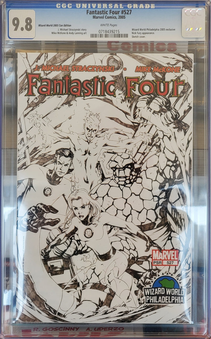 Fantastic Four #527 - CGC 9.8 - Wizard World Philadelphia 2005 Sketch Cvr