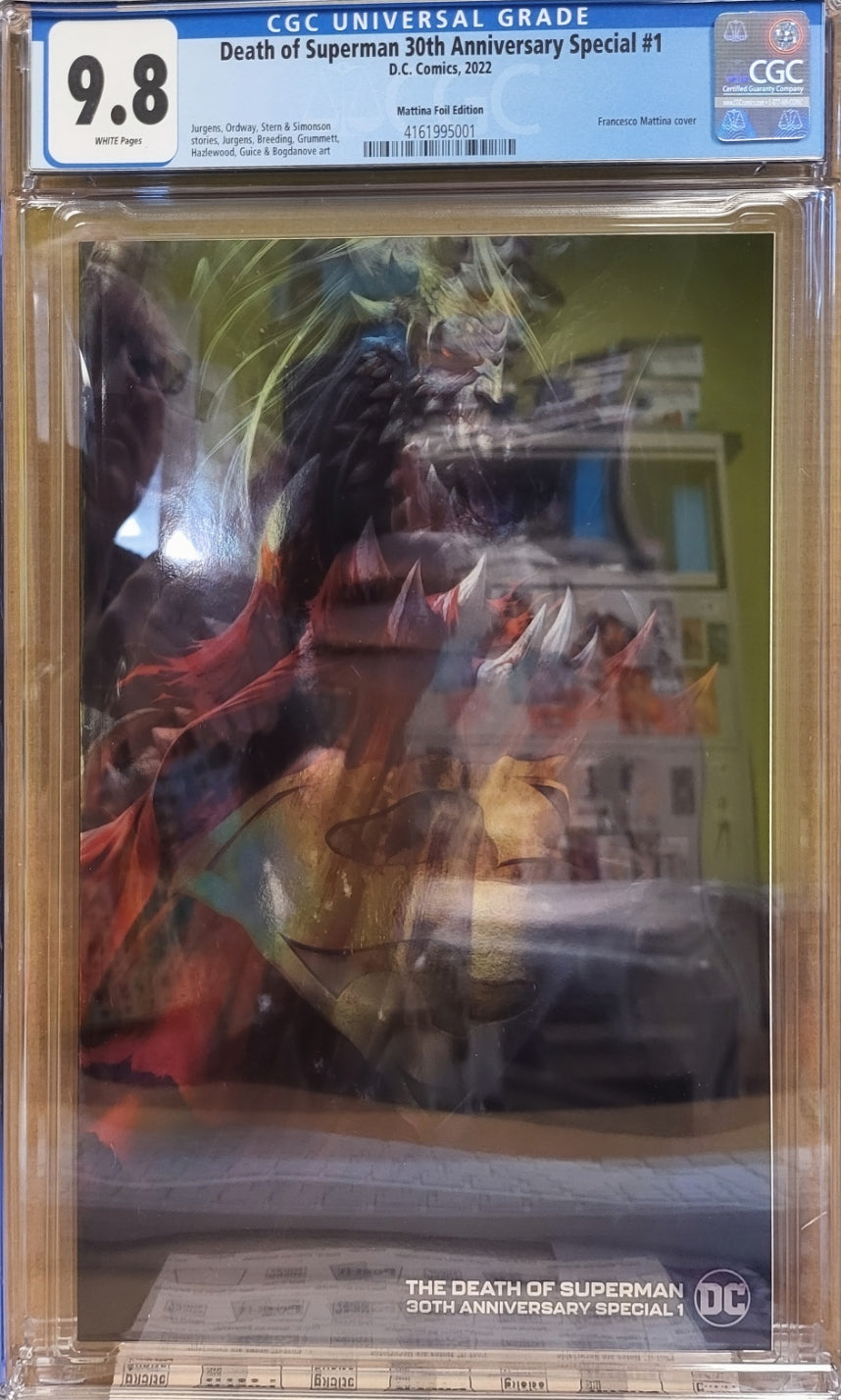 CGC 9.8 - Death of Superman 20th Anniversary Special #1 1:25 Foil