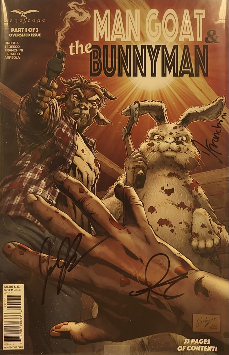 Bundle - Man Goat & the Bunnyman / MG&B Green Eggs & Blam -- SIGNED